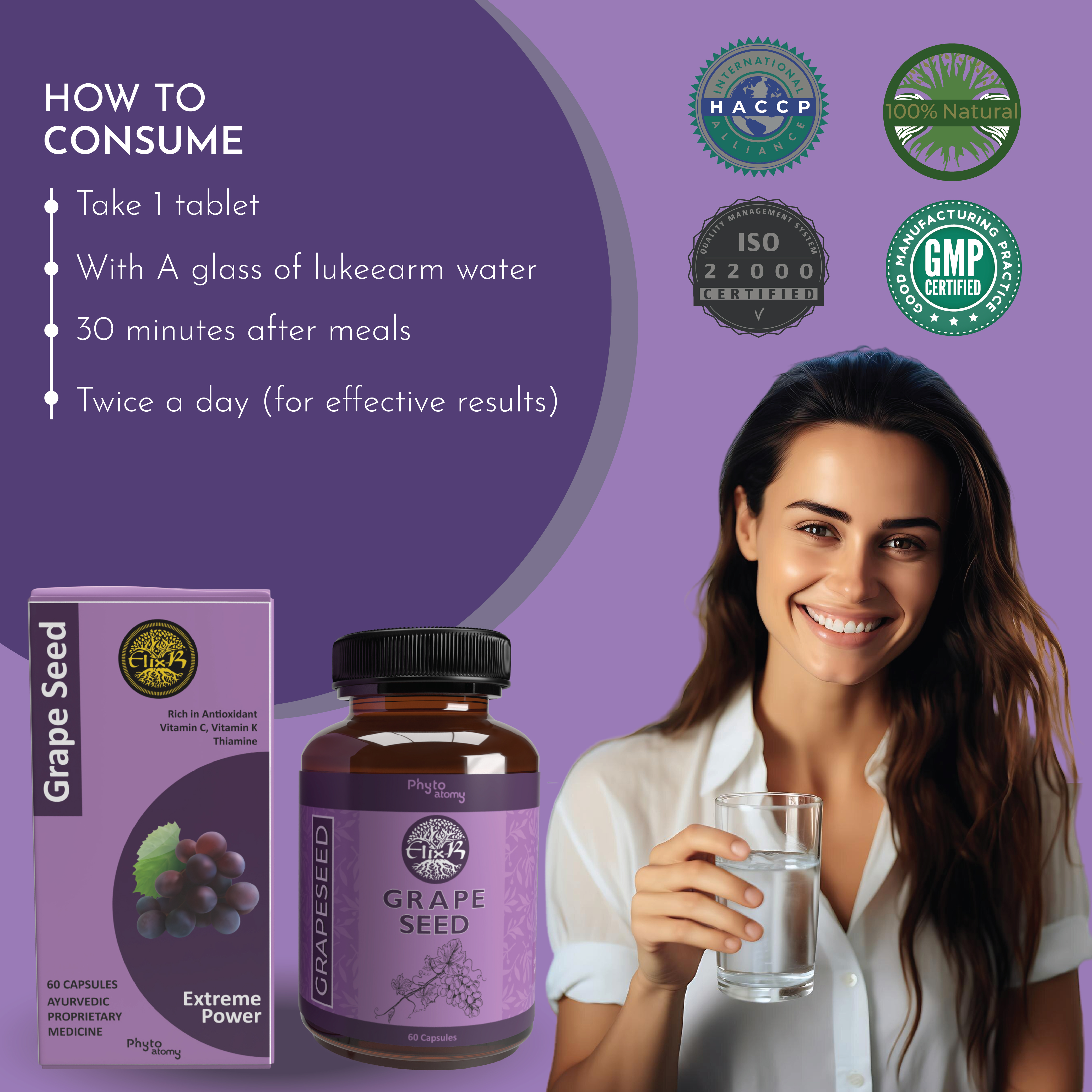 Grape Seed (60 Capsule) - HS00540